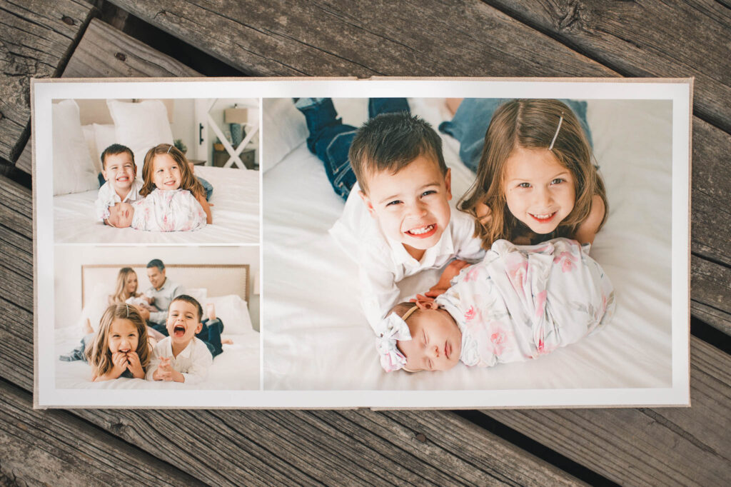 Cypress TX Family photo book designed by Mel B Photo 