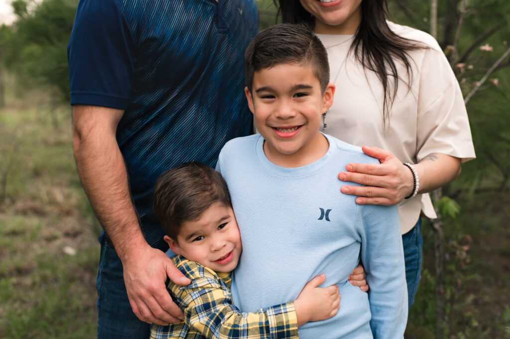 Cypress family of four outdoor family photos with Mel B Photo