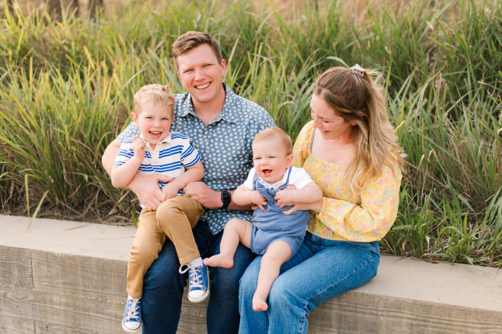 Texas family of four outdoor family photos near Bridgeland Community with Mel B Photo