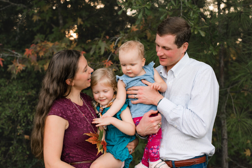 Fall family photos near Bridgeland Community in Cypress TX