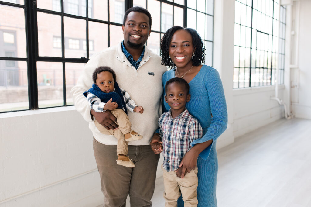 Bright & airy family photos in a Cypress, TX studio 