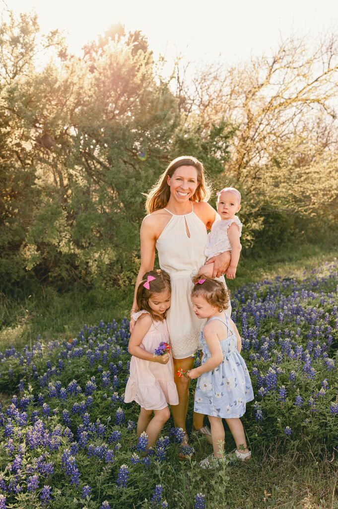 Houston area bluebonnet family session