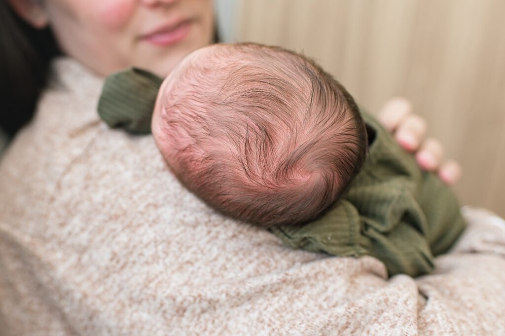 An image taken during a  fresh 48 newborn photography session in houston tx